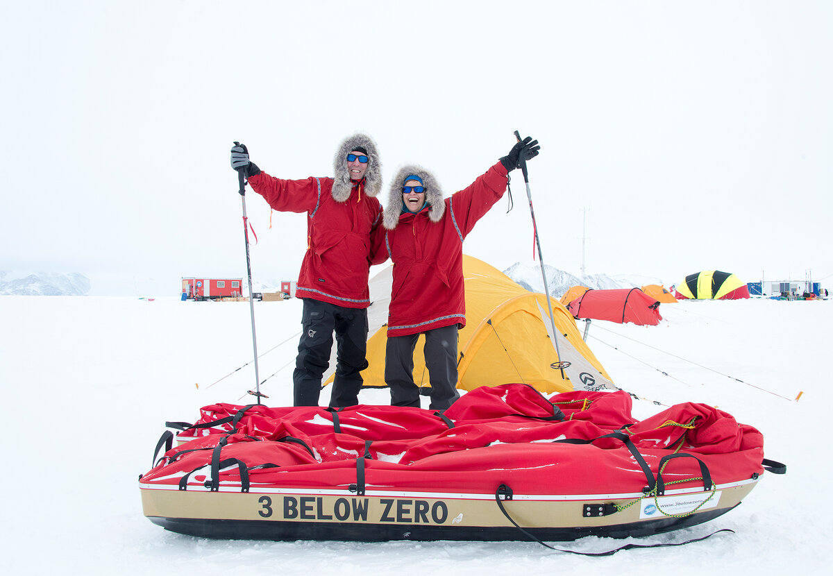 Marty and Chris before '3 Below Zero' expedition
